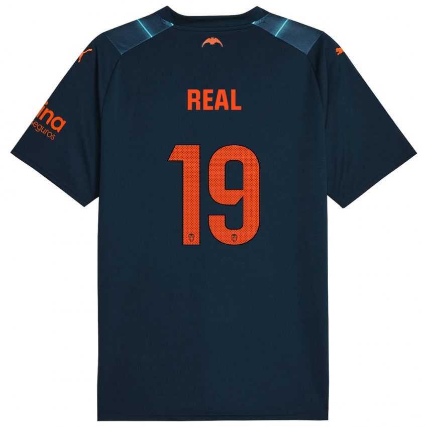 Hombre Camiseta Kerlly Real #19 Azul Marino 2ª Equipación 2023/24 La Camisa Chile