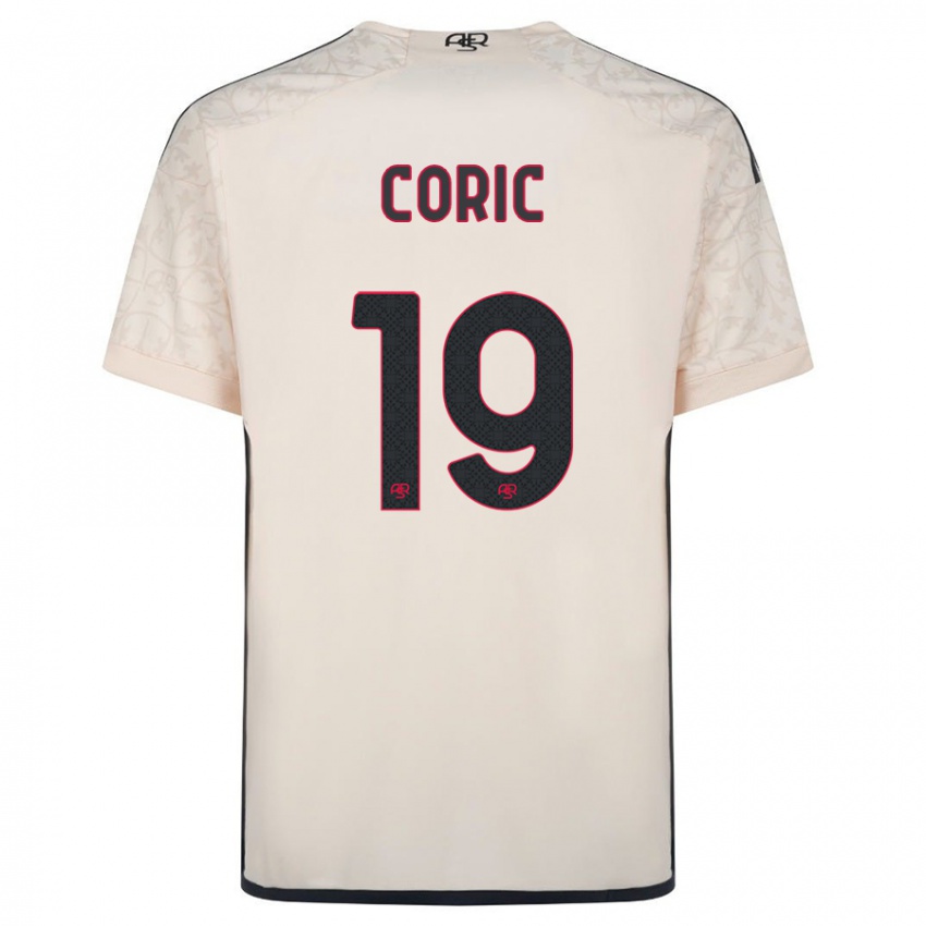 Hombre Camiseta Ante Coric #19 Blanquecino 2ª Equipación 2023/24 La Camisa Chile