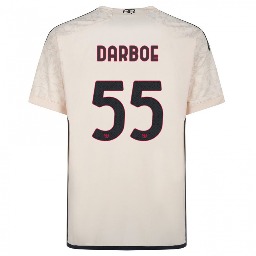 Hombre Camiseta Ebrima Darboe #55 Blanquecino 2ª Equipación 2023/24 La Camisa Chile