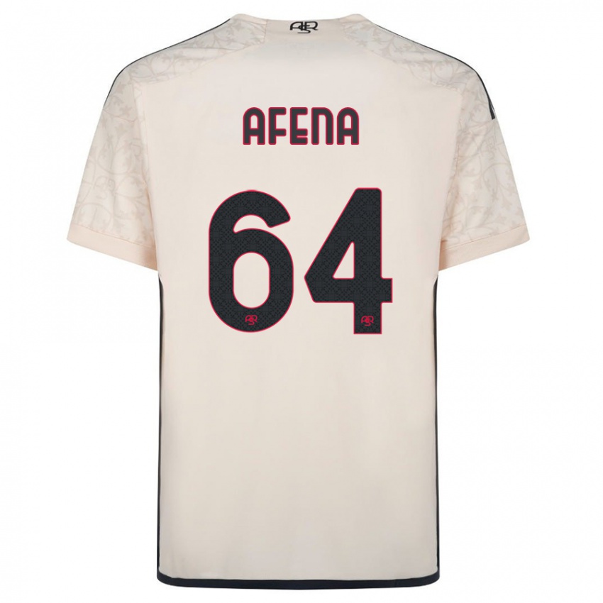 Hombre Camiseta Felix Afena-Gyan #64 Blanquecino 2ª Equipación 2023/24 La Camisa Chile