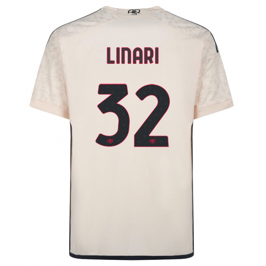 Hombre Camiseta Elena Linari #32 Blanquecino 2ª Equipación 2023/24 La Camisa Chile