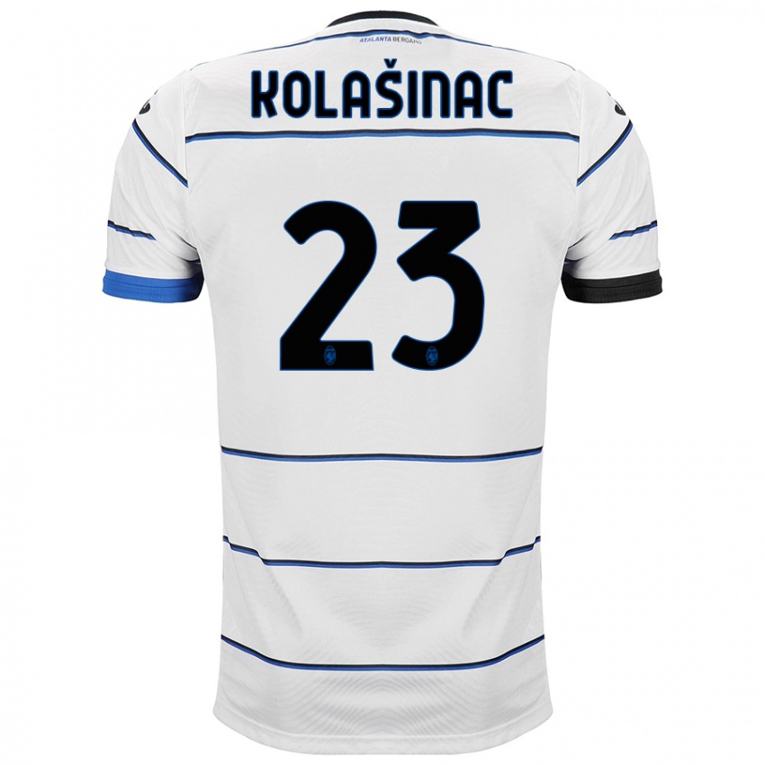 Hombre Camiseta Sead Kolasinac #23 Blanco 2ª Equipación 2023/24 La Camisa Chile