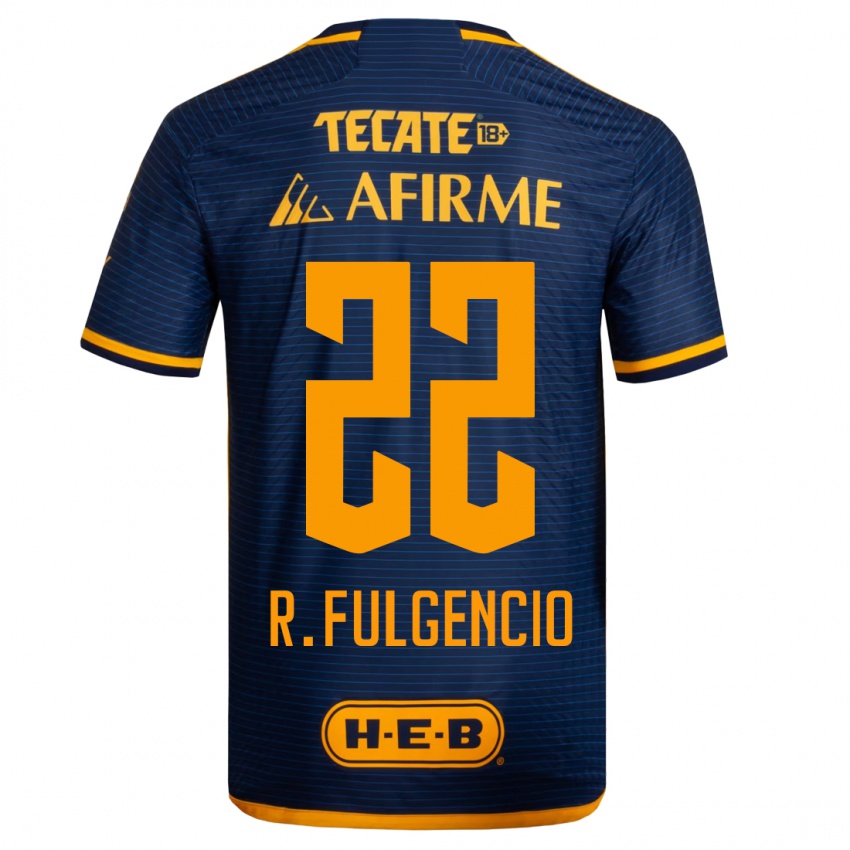 Hombre Camiseta Raymundo Fulgencio #22 Azul Oscuro 2ª Equipación 2023/24 La Camisa Chile