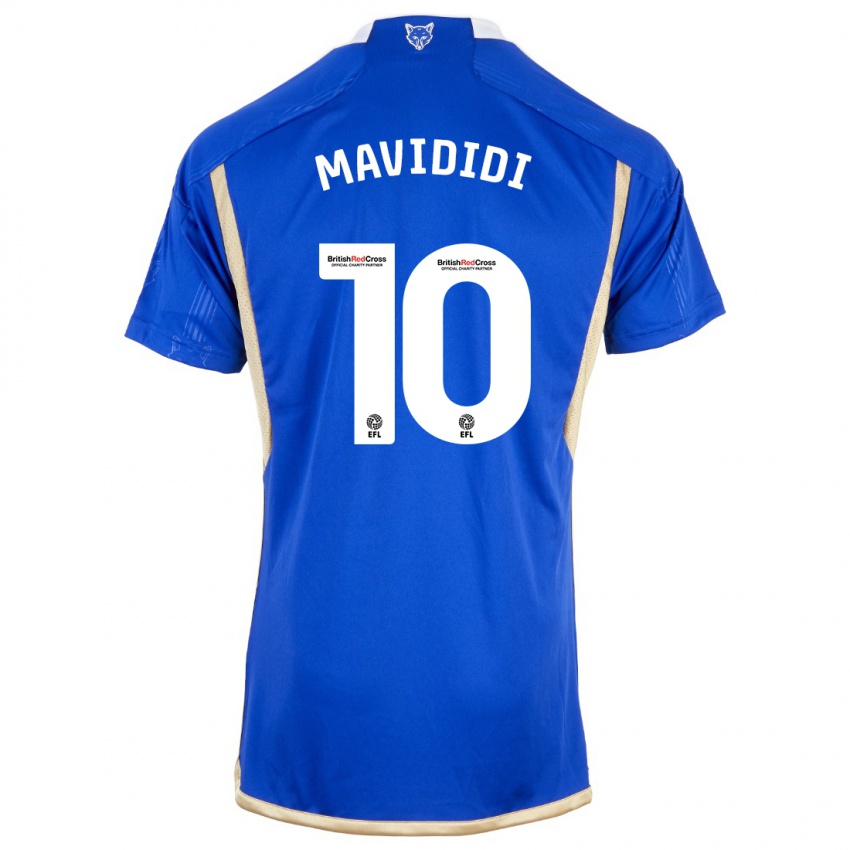Mujer Camiseta Stephy Mavididi #10 Azul Real 1ª Equipación 2023/24 La Camisa Chile