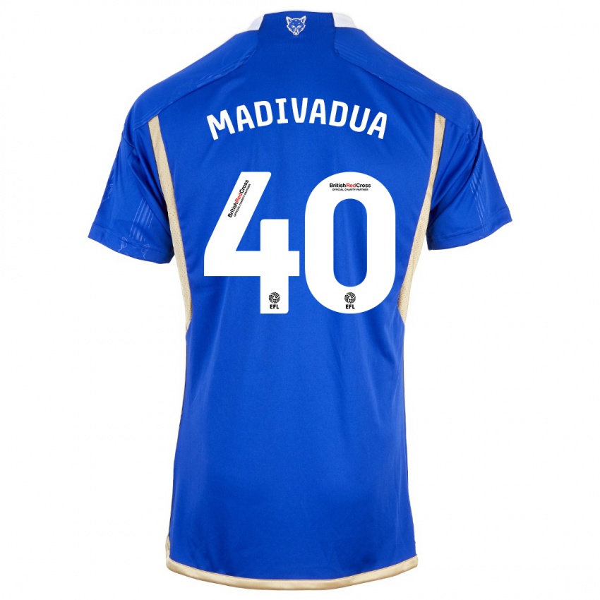 Mujer Camiseta Wanya Marcal Madivadua #40 Azul Real 1ª Equipación 2023/24 La Camisa Chile
