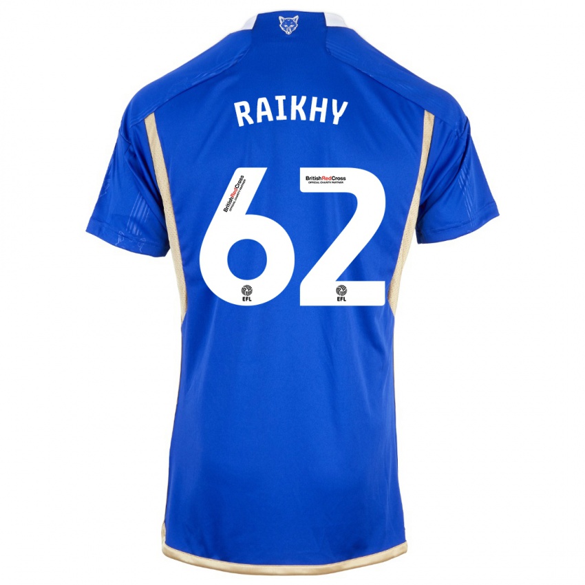 Mujer Camiseta Arjan Raikhy #62 Azul Real 1ª Equipación 2023/24 La Camisa Chile