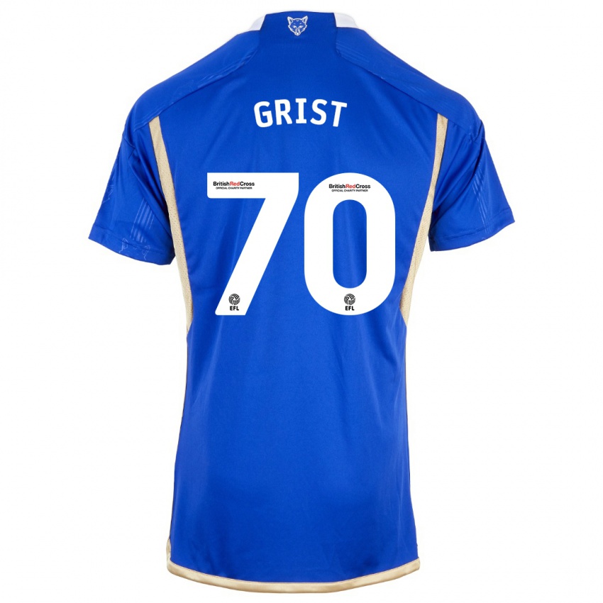 Mujer Camiseta Ben Grist #70 Azul Real 1ª Equipación 2023/24 La Camisa Chile