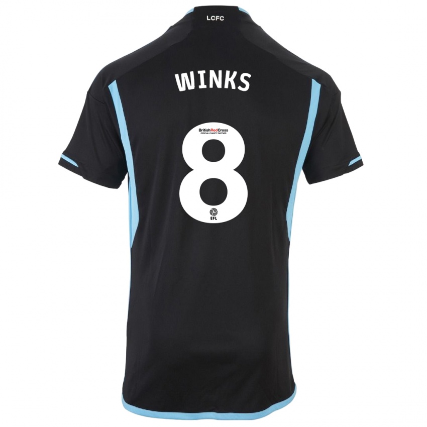Mujer Camiseta Harry Winks #8 Negro 2ª Equipación 2023/24 La Camisa Chile
