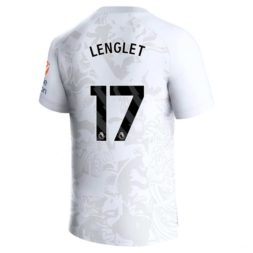 Mujer Camiseta Clement Lenglet #17 Blanco 2ª Equipación 2023/24 La Camisa Chile