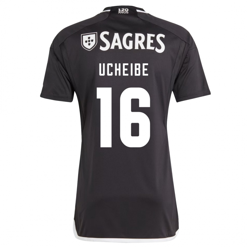 Mujer Camiseta Christy Ucheibe #16 Negro 2ª Equipación 2023/24 La Camisa Chile