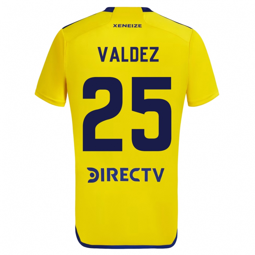 Mujer Camiseta Bruno Valdez #25 Amarillo 2ª Equipación 2023/24 La Camisa Chile