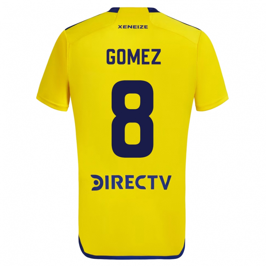 Mujer Camiseta Camila Gomez Ares #8 Amarillo 2ª Equipación 2023/24 La Camisa Chile