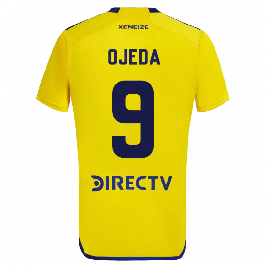 Mujer Camiseta Andrea Ojeda #9 Amarillo 2ª Equipación 2023/24 La Camisa Chile