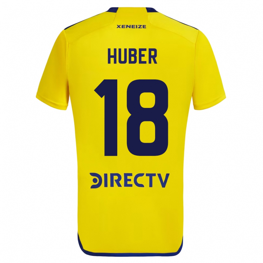 Mujer Camiseta Clarisa Huber #18 Amarillo 2ª Equipación 2023/24 La Camisa Chile