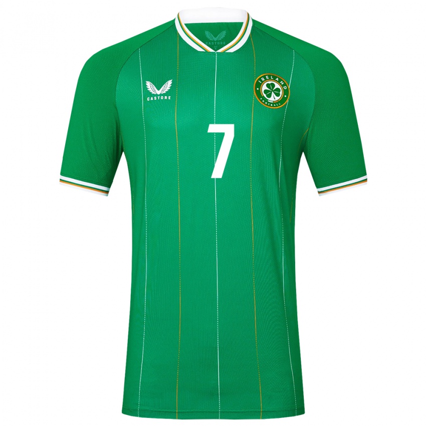 Niño Camiseta Irlanda Tom Bloxham #7 Verde 1ª Equipación 24-26 La Camisa Chile