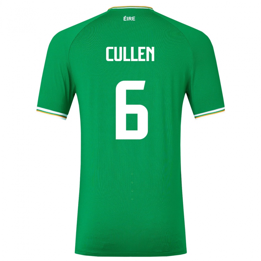 Niño Camiseta Irlanda Josh Cullen #6 Verde 1ª Equipación 24-26 La Camisa Chile