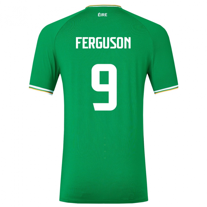 Niño Camiseta Irlanda Evan Ferguson #9 Verde 1ª Equipación 24-26 La Camisa Chile