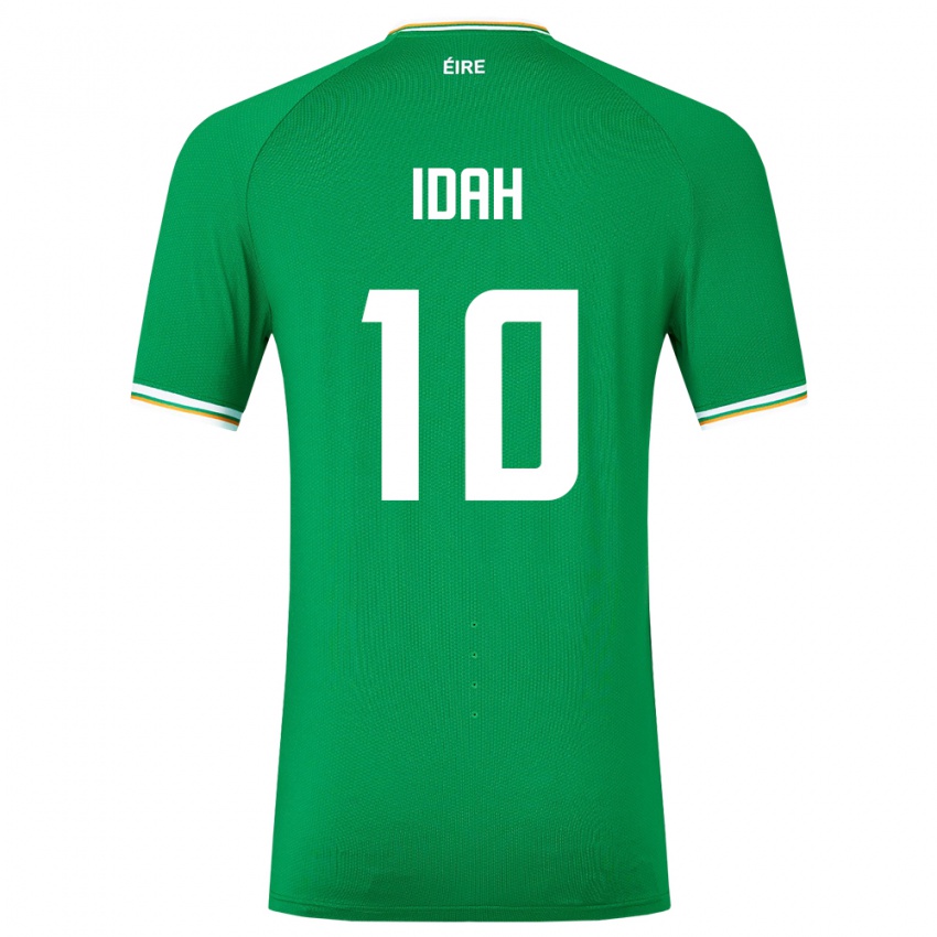 Niño Camiseta Irlanda Adam Idah #10 Verde 1ª Equipación 24-26 La Camisa Chile