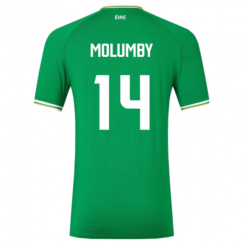 Niño Camiseta Irlanda Jayson Molumby #14 Verde 1ª Equipación 24-26 La Camisa Chile