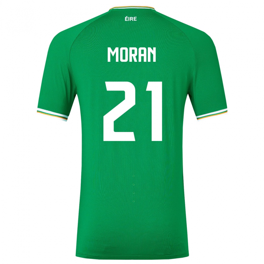 Niño Camiseta Irlanda Andy Moran #21 Verde 1ª Equipación 24-26 La Camisa Chile