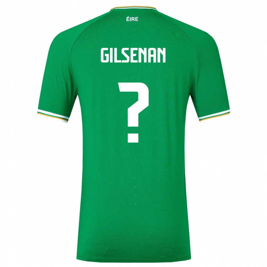 Niño Camiseta Irlanda Zak Gilsenan #0 Verde 1ª Equipación 24-26 La Camisa Chile