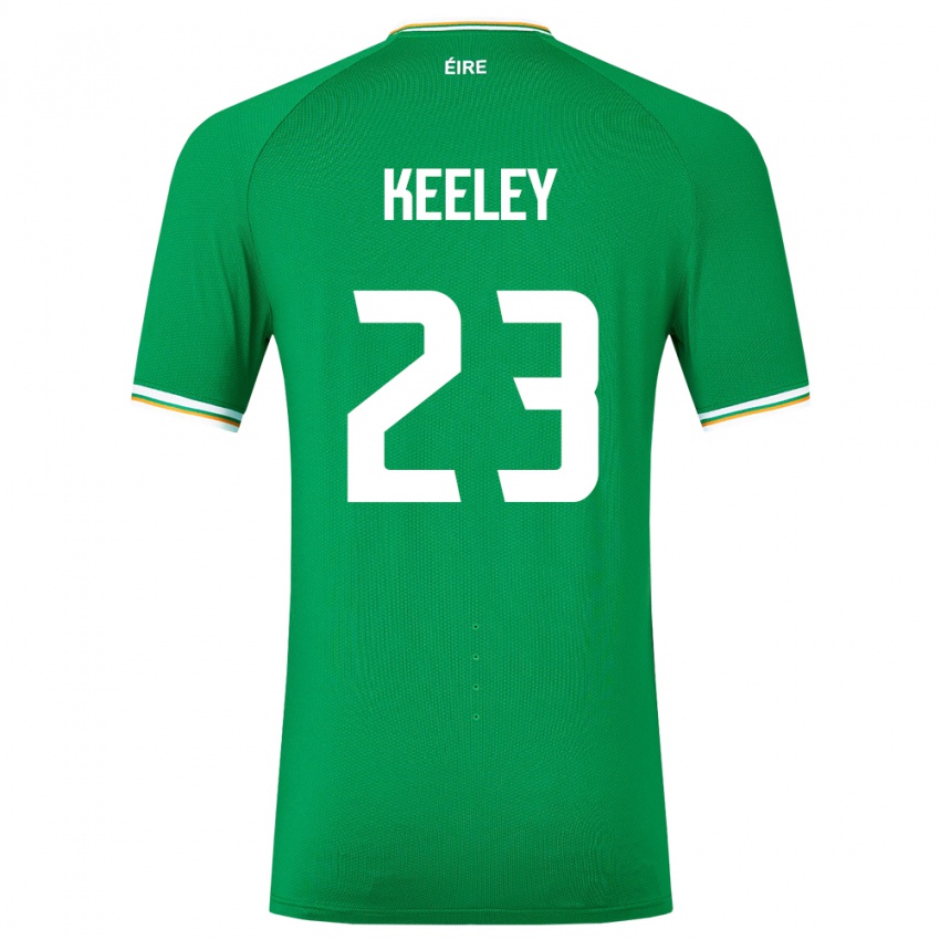 Niño Camiseta Irlanda Josh Keeley #23 Verde 1ª Equipación 24-26 La Camisa Chile