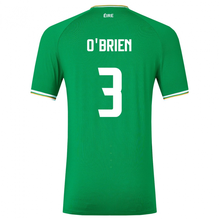 Niño Camiseta Irlanda Luke O'brien #3 Verde 1ª Equipación 24-26 La Camisa Chile