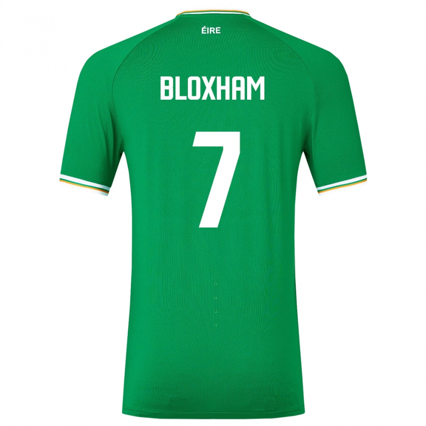 Niño Camiseta Irlanda Tom Bloxham #7 Verde 1ª Equipación 24-26 La Camisa Chile