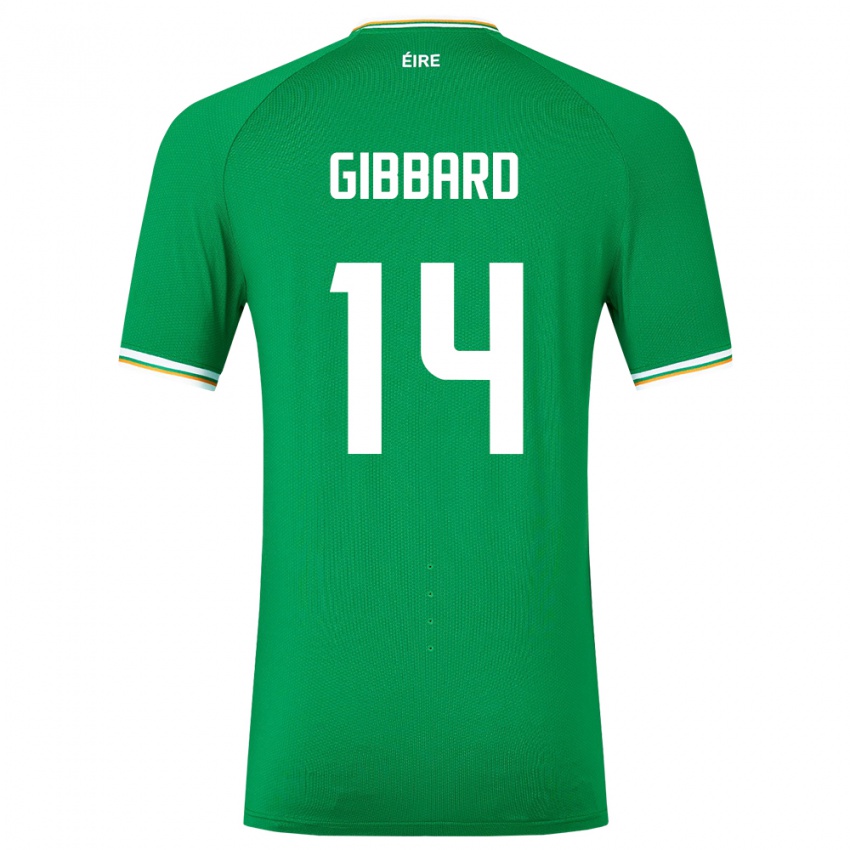 Niño Camiseta Irlanda Joseph Gibbard #14 Verde 1ª Equipación 24-26 La Camisa Chile