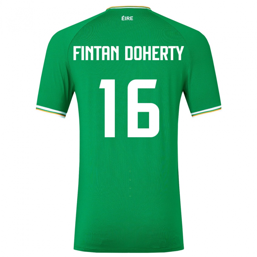 Niño Camiseta Irlanda Fintan Doherty #16 Verde 1ª Equipación 24-26 La Camisa Chile