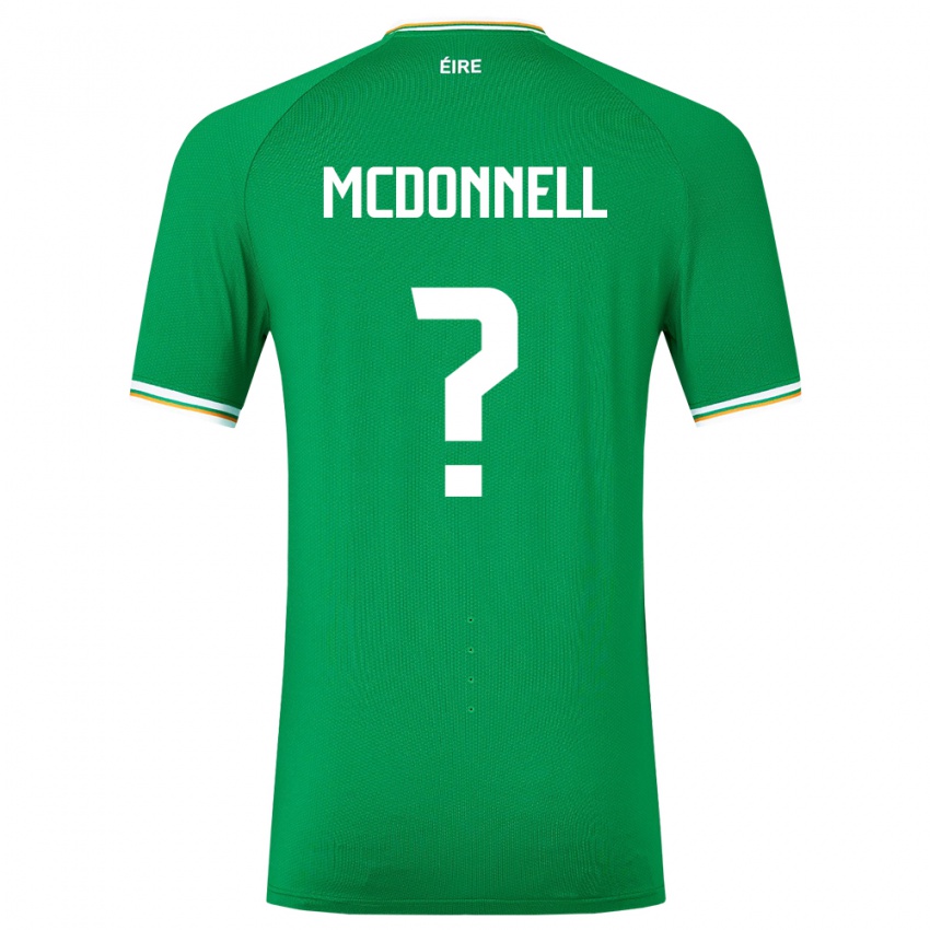 Niño Camiseta Irlanda Grady Mcdonnell #0 Verde 1ª Equipación 24-26 La Camisa Chile