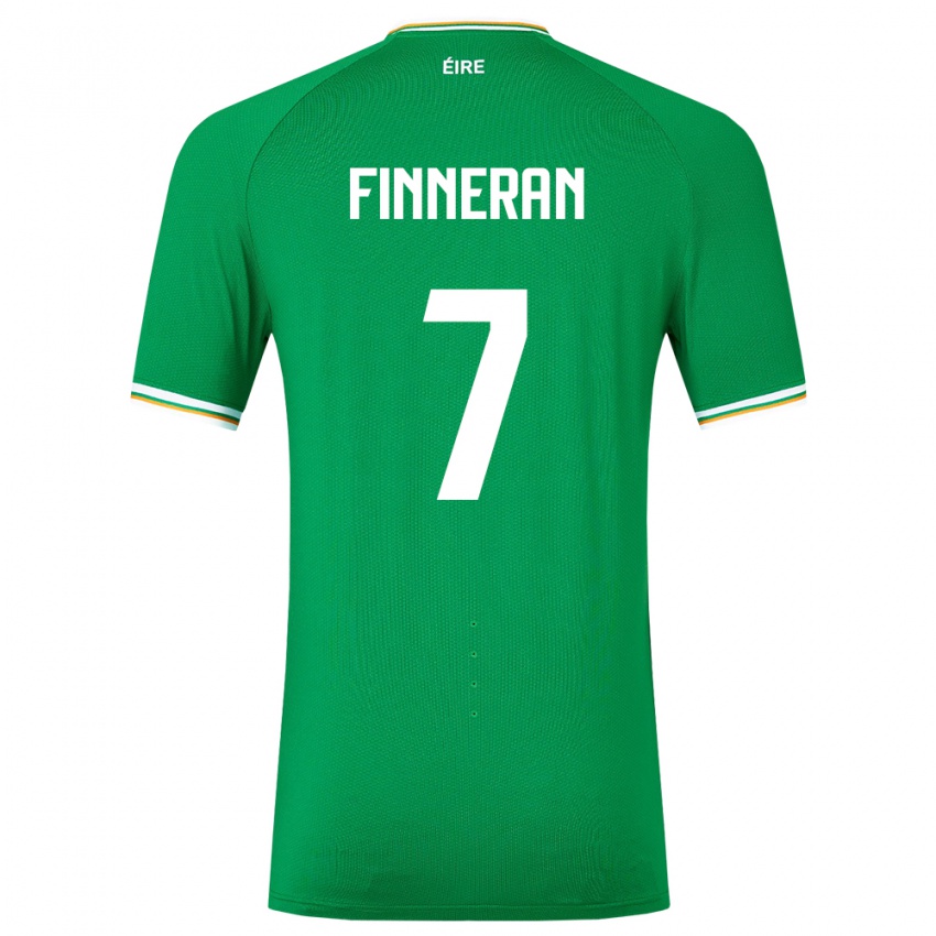 Niño Camiseta Irlanda Rory Finneran #7 Verde 1ª Equipación 24-26 La Camisa Chile