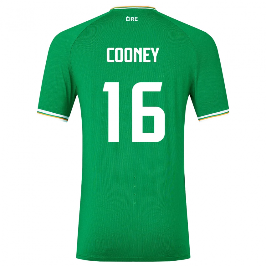 Niño Camiseta Irlanda Oisin Cooney #16 Verde 1ª Equipación 24-26 La Camisa Chile