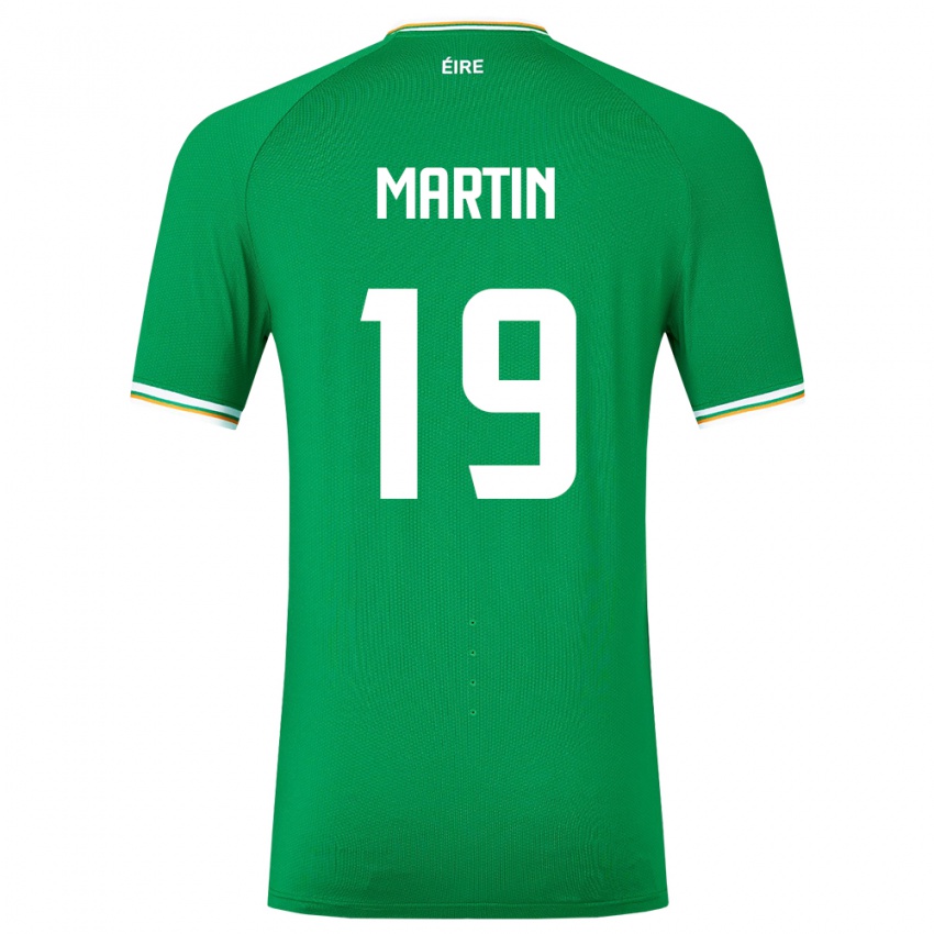 Niño Camiseta Irlanda William Martin #19 Verde 1ª Equipación 24-26 La Camisa Chile