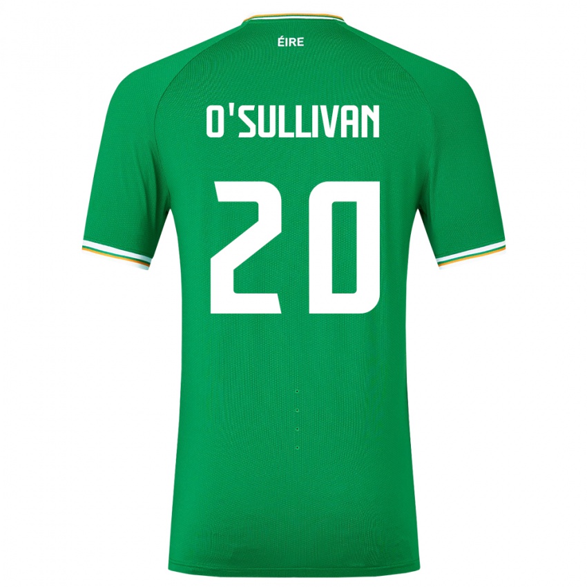 Niño Camiseta Irlanda Cathal O'sullivan #20 Verde 1ª Equipación 24-26 La Camisa Chile