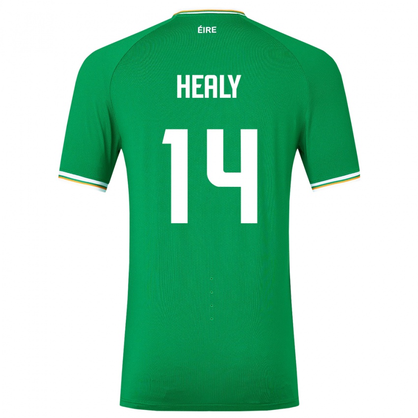 Niño Camiseta Irlanda Freya Healy #14 Verde 1ª Equipación 24-26 La Camisa Chile