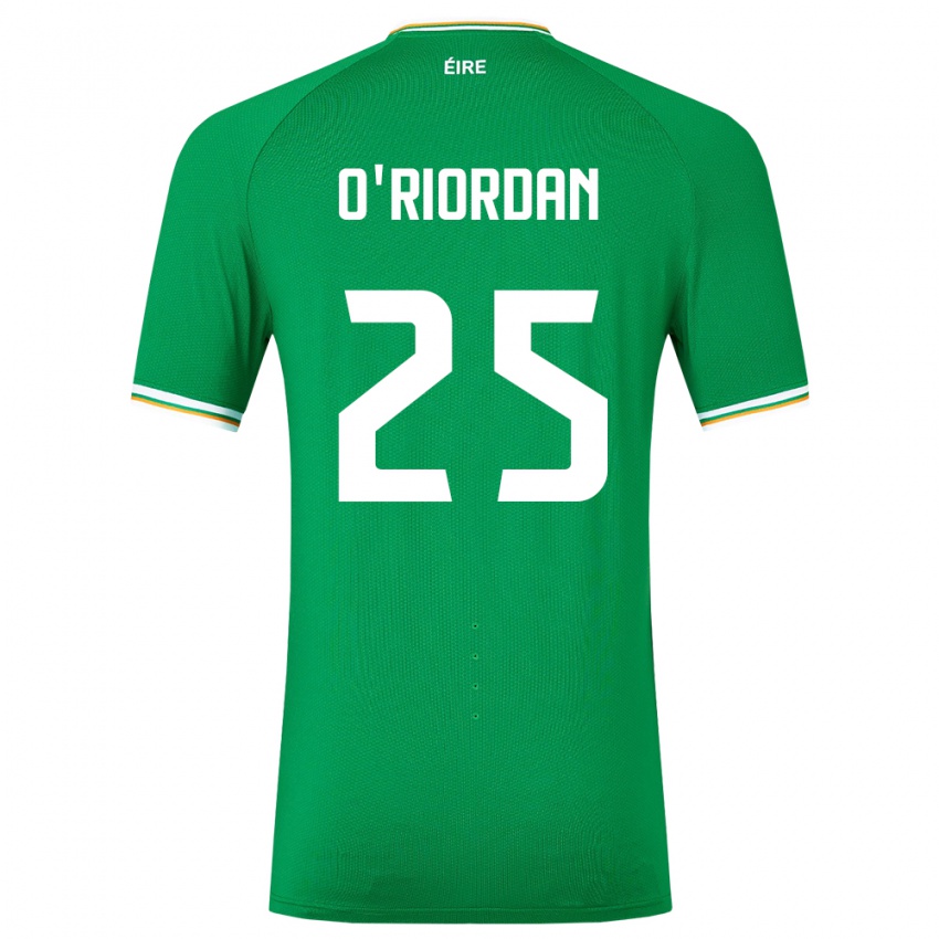 Niño Camiseta Irlanda Claire O'riordan #25 Verde 1ª Equipación 24-26 La Camisa Chile