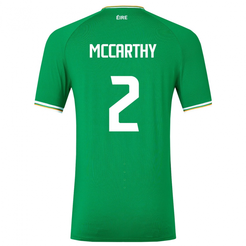 Niño Camiseta Irlanda Savannah Mccarthy #2 Verde 1ª Equipación 24-26 La Camisa Chile