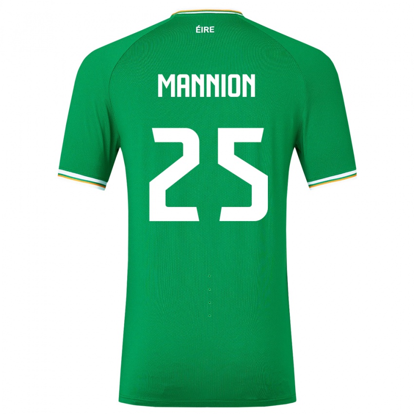 Niño Camiseta Irlanda Aoife Mannion #25 Verde 1ª Equipación 24-26 La Camisa Chile