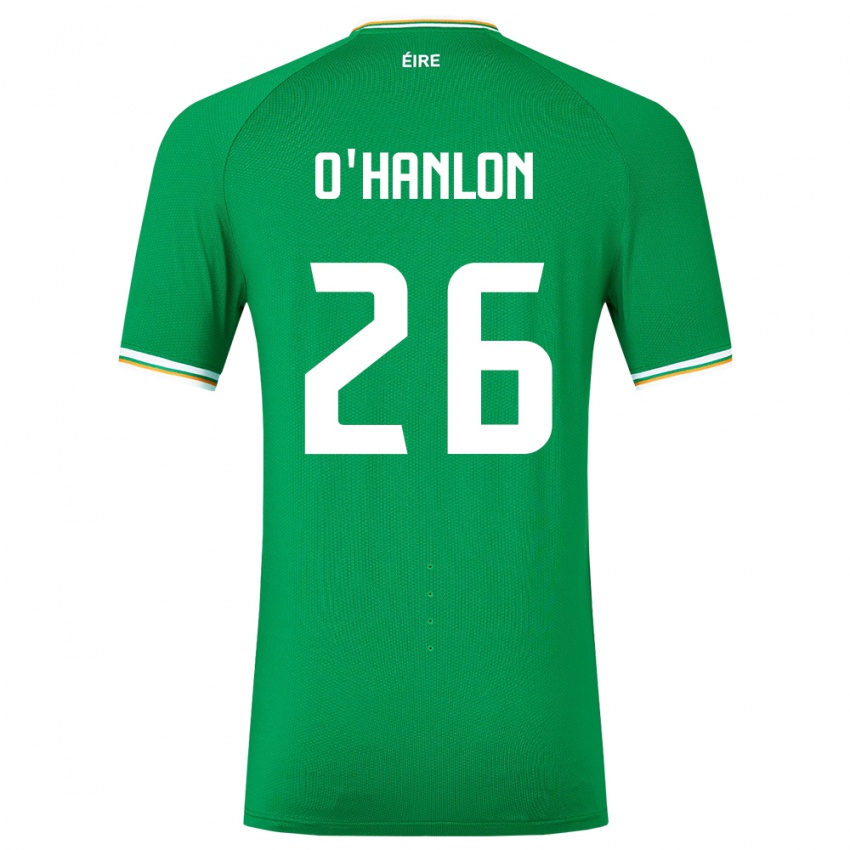 Niño Camiseta Irlanda Tara O'hanlon #26 Verde 1ª Equipación 24-26 La Camisa Chile