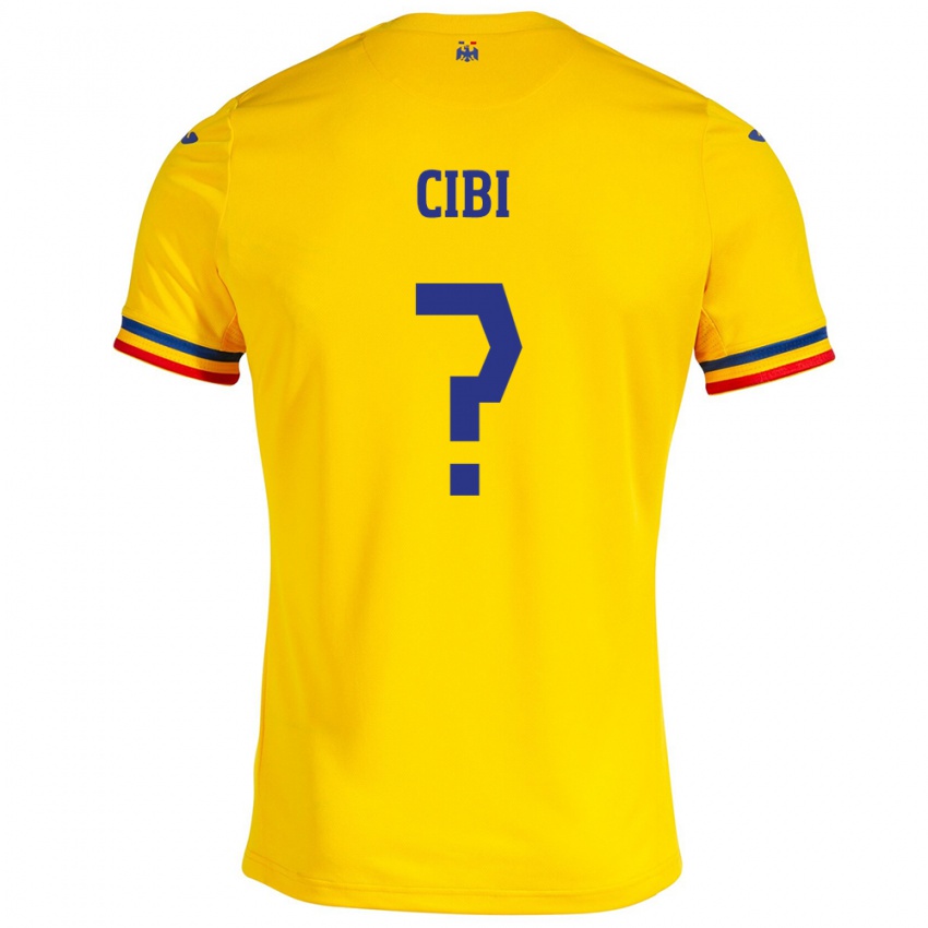 Niño Camiseta Rumania Fabiano Cibi #0 Amarillo 1ª Equipación 24-26 La Camisa Chile