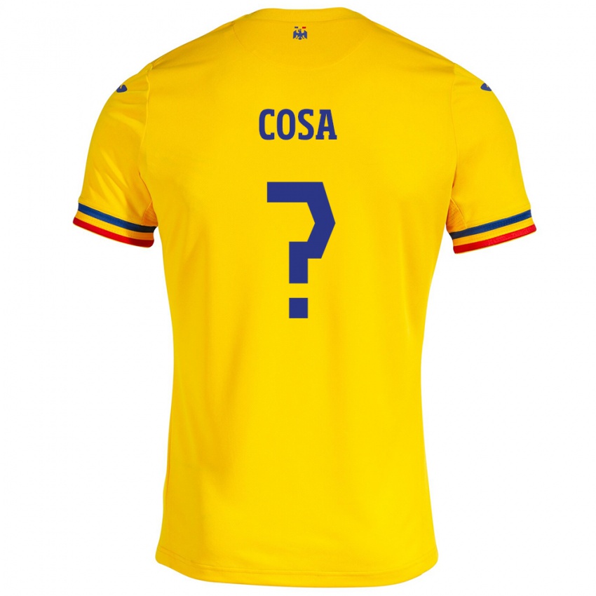 Niño Camiseta Rumania Tudor Cosa #0 Amarillo 1ª Equipación 24-26 La Camisa Chile