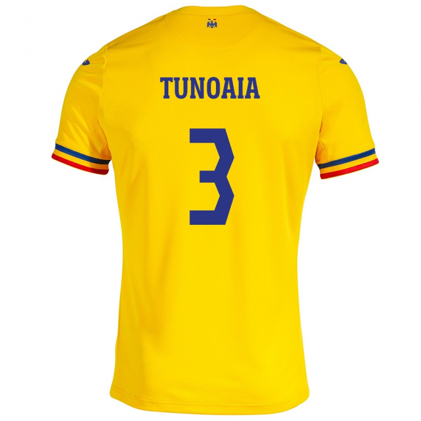 Niño Camiseta Rumania Alexandra Tunoaia #3 Amarillo 1ª Equipación 24-26 La Camisa Chile