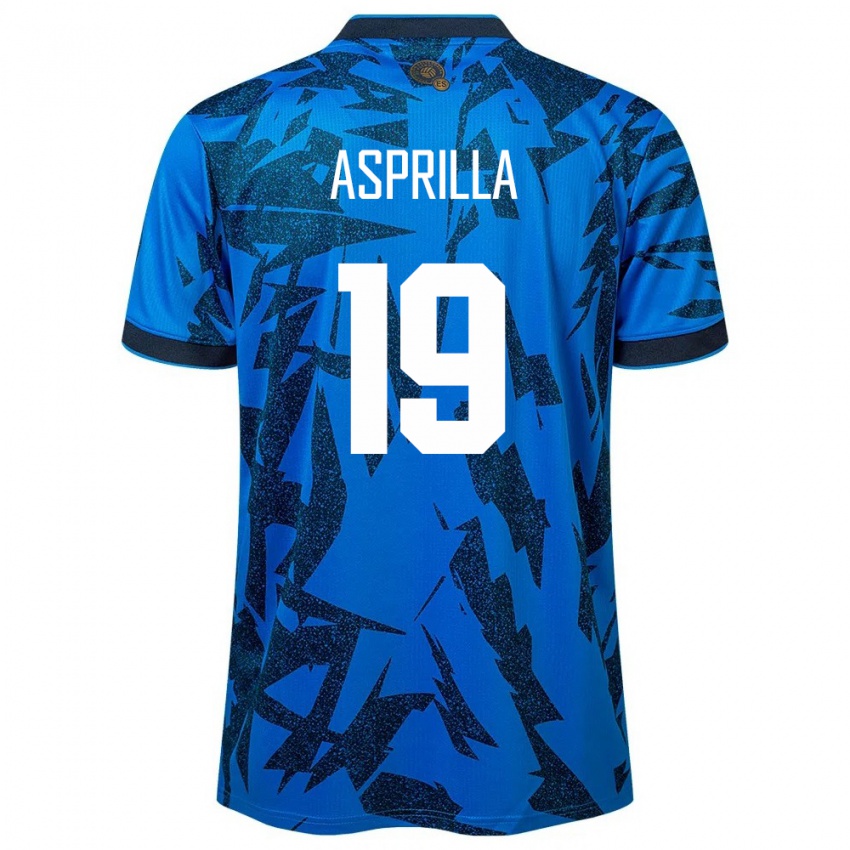 Niño Camiseta El Salvador Jair Asprilla #19 Azul 1ª Equipación 24-26 La Camisa Chile