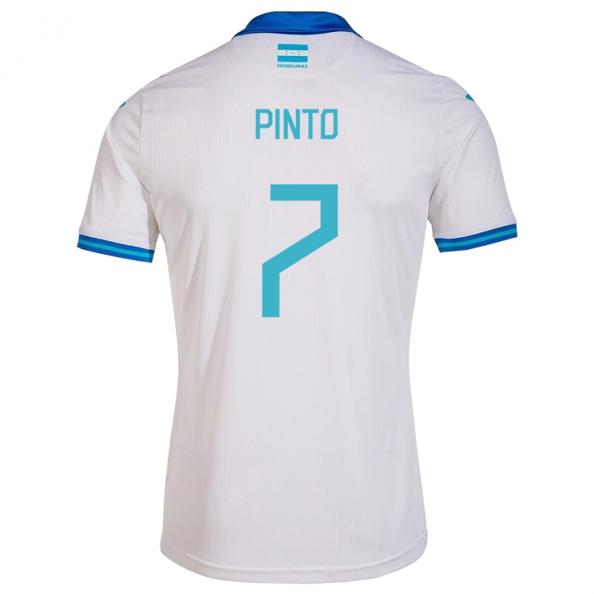 Niño Camiseta Honduras José Pinto #7 Blanco 1ª Equipación 24-26 La Camisa Chile