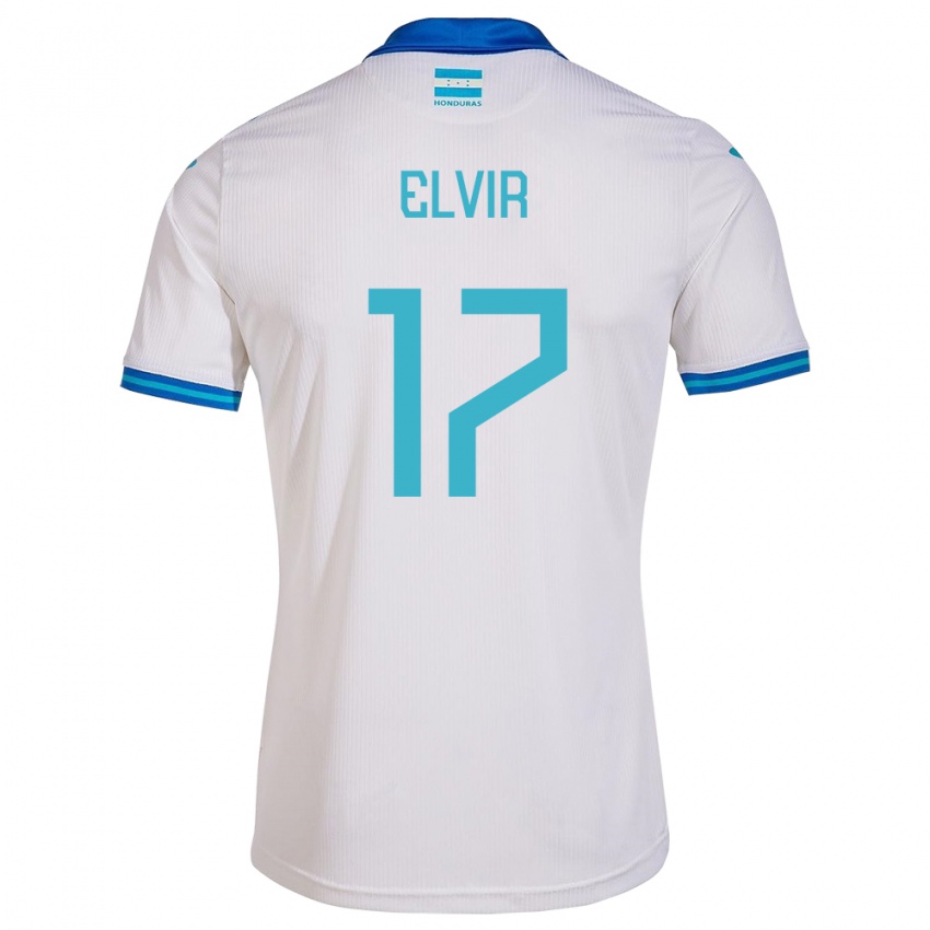 Niño Camiseta Honduras Samuel Elvir #17 Blanco 1ª Equipación 24-26 La Camisa Chile