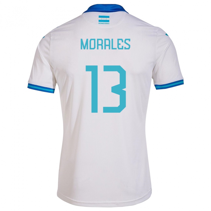 Niño Camiseta Honduras Maikol Morales #13 Blanco 1ª Equipación 24-26 La Camisa Chile