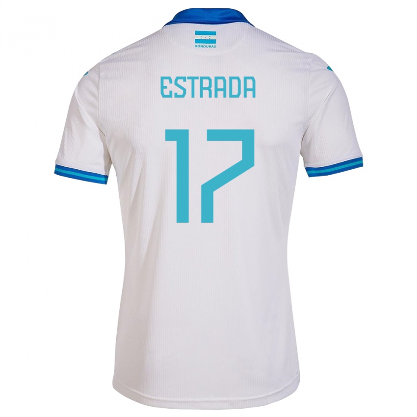 Niño Camiseta Honduras Saúl Estrada #17 Blanco 1ª Equipación 24-26 La Camisa Chile