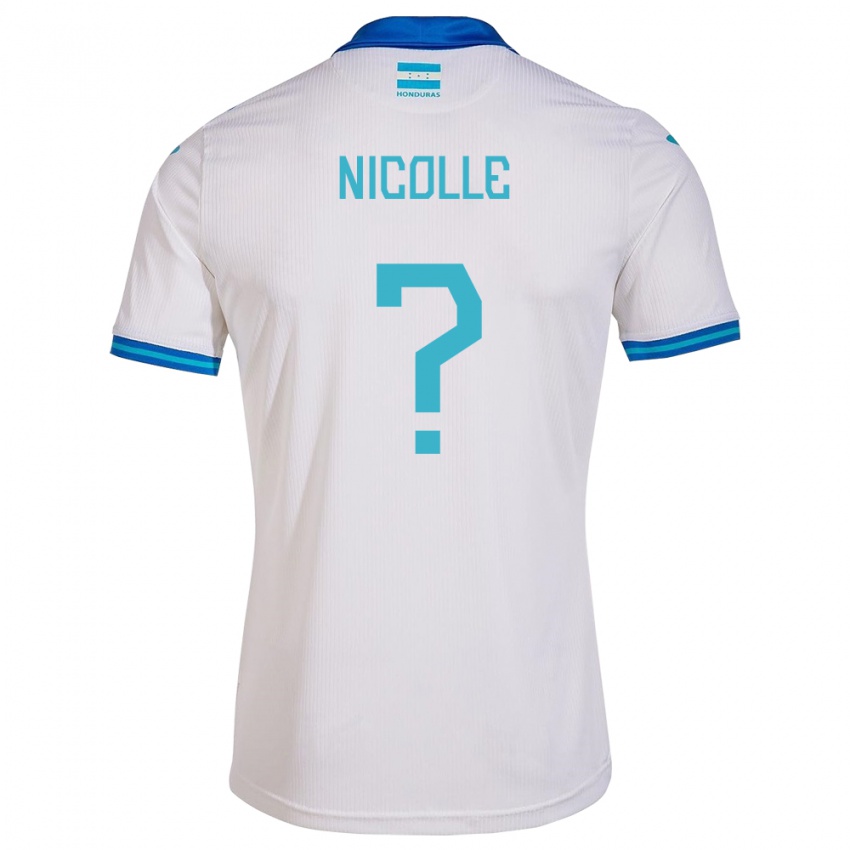 Niño Camiseta Honduras Nicolle García #0 Blanco 1ª Equipación 24-26 La Camisa Chile