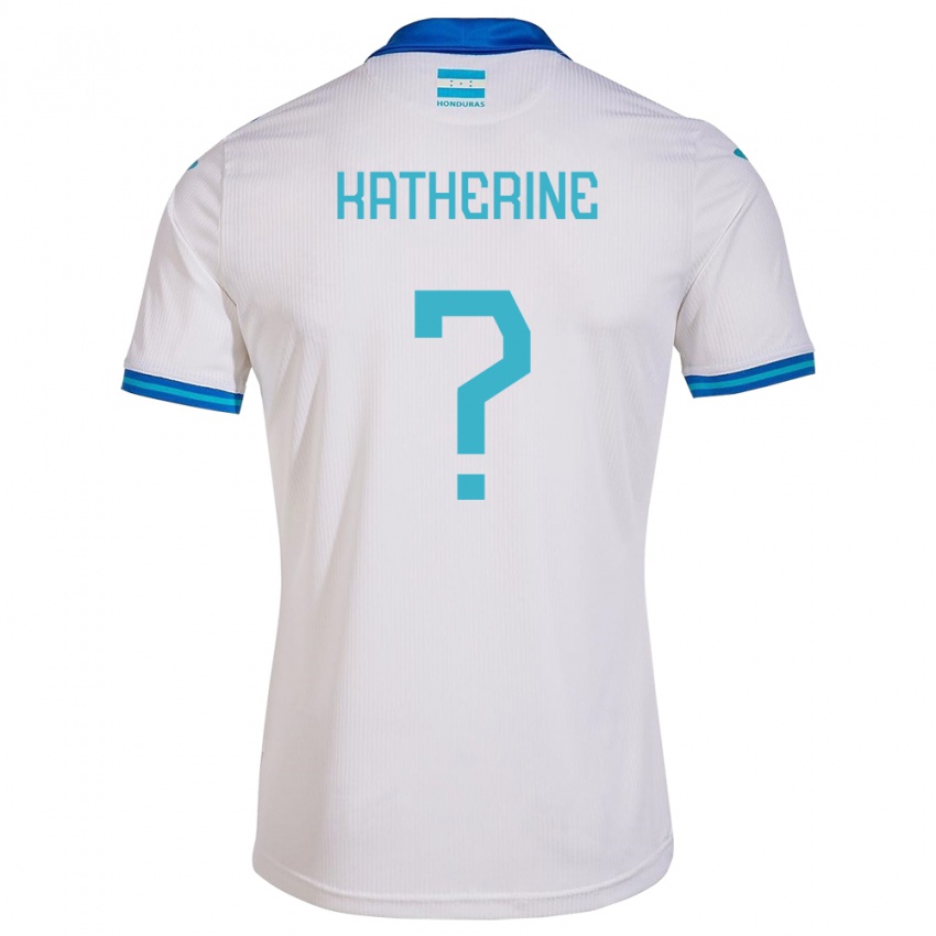Niño Camiseta Honduras Katherine Rodríguez #0 Blanco 1ª Equipación 24-26 La Camisa Chile
